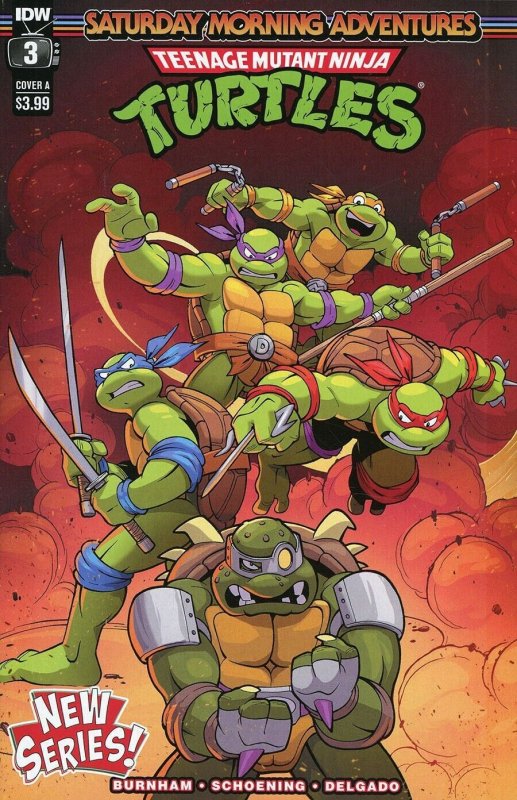 TMNT Saturday Morning Adventures Continued #3 Cover A Lawrence IDW 2023 EB145