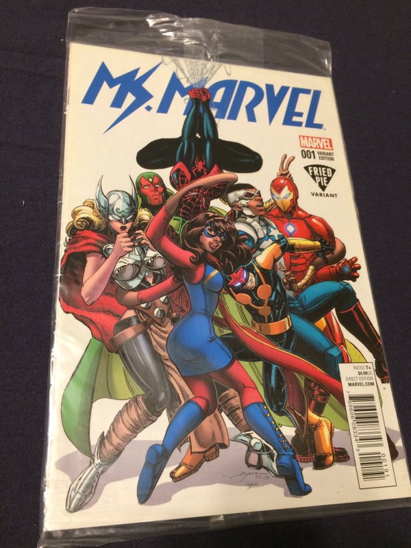 Ms. Marvel #1 NM Fried Pie Variant Still in Plastic Never Opened (2015)