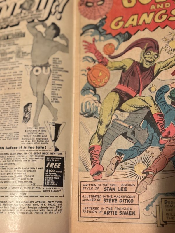 The Amazing Spider-Man #23 (1965) vs the green goblins see descrito