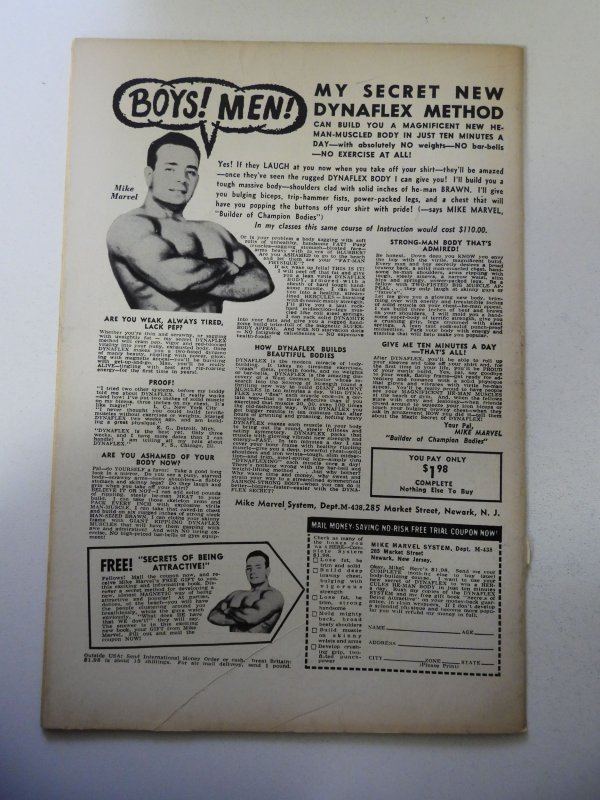 Unknown Worlds #37 (1965) VG+ Condition centerfold detached at one staple