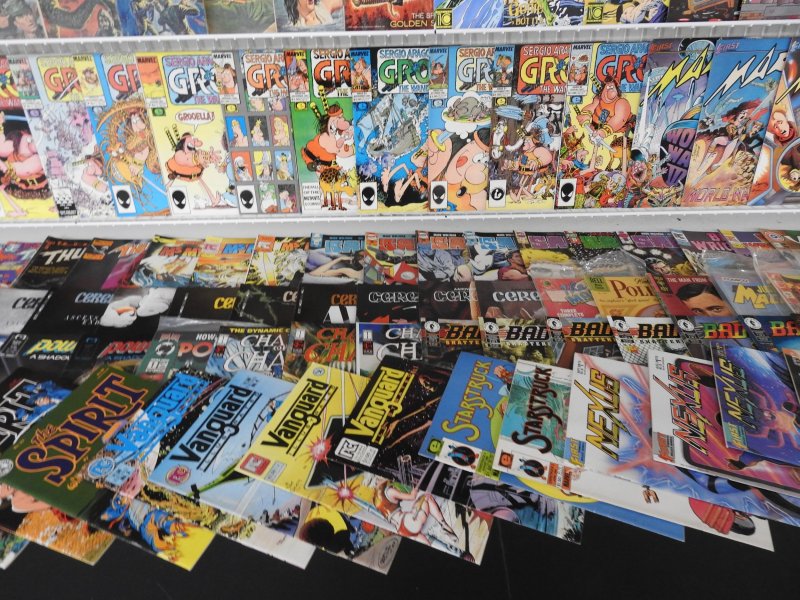 Huge Lot 200+ Comics W/ Judge Dredd, Ghostly Tales, Groo, +More! Avg VG/FN Cond!