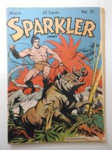 Sparkler Comics #31 (1944) GD+ Condition centerfold detached, moisture stain