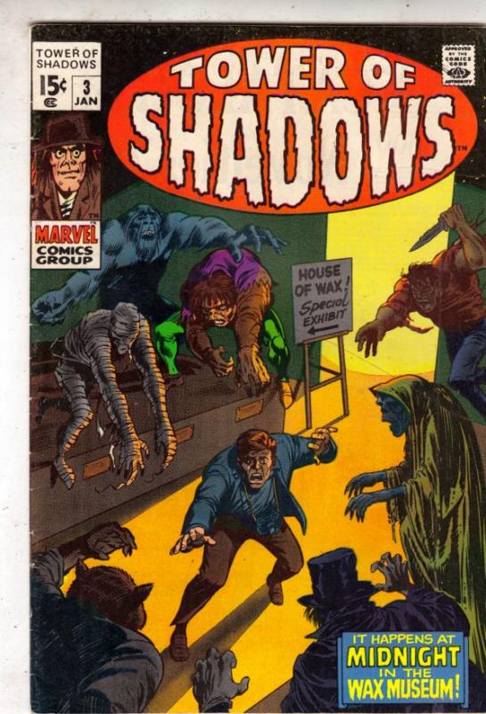 Tower of Shadows #3 (Jan-70) VF/NM+ High-Grade 