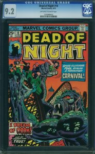 Dead of Night #10 (1975) CGC 9.2 NM-