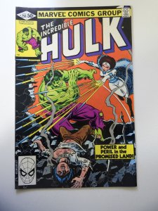 The Incredible Hulk #256 (1981) VF Condition