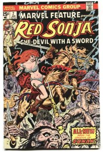 Marvel Feature #2 comic book RED SONJA 1976-MARVEL 