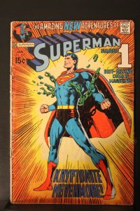 Superman #233 (1971) Mid-Grade 1st new Superman wow!