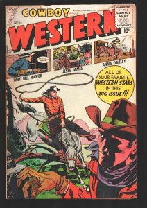 Cowboy Western #54 1955-Charlton- Wild Bill Hickok- Annie Oakley-Jesse James-...