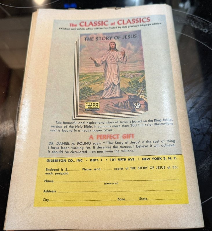 Classics Illustrated #75 Variant Cover (1950)