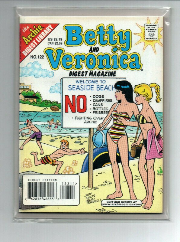 Betty and Veronica Digest Magazine #122 -Bikini Cover- Archie Comics - 2003 - NM