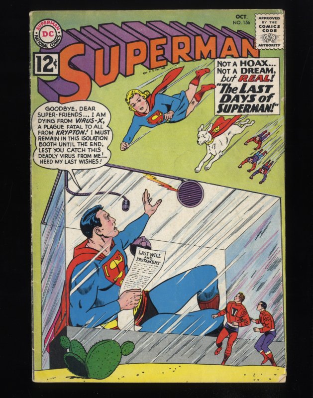Superman #156 VG+ 4.5