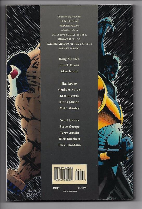 Batman Knightfall Part Two: Who Rules The Night TPB - 1st Printing (DC, 1993) VF