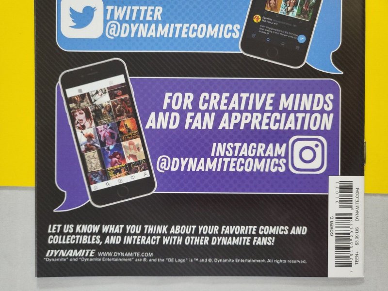 Mars Attacks Red Sonja #1 Arthur Suydam Cover C Variant 2020 Dynamite