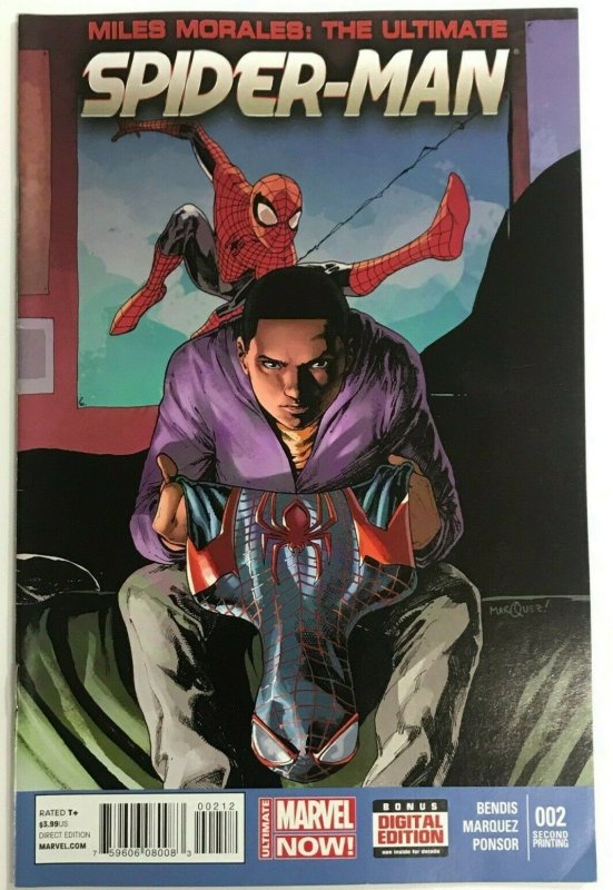 MILES MORALES ULTIMATE SPIDER-MAN#2 VF/NM  2014 SECOND PRINT MARVEL COMICS