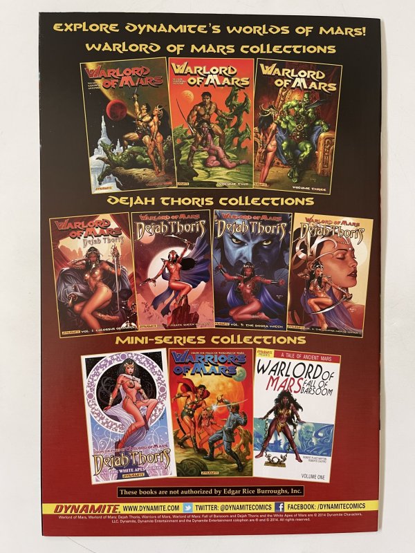 Dejah of Mars #1 - NM+  (2014)