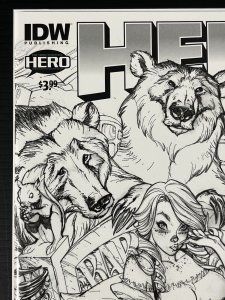 HERO COMICS 2011 J Scott Campbell Black & White Sketch Var (IDW) NM+ PROSHIPPER