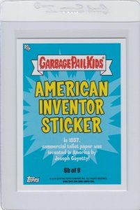 Garbage Pail Kids Toilet Paper Raul 6b GPK 2016 American As Apple Pie In Your Fa