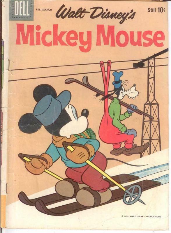 MICKEY MOUSE 70 GOOD Mar. 1960 COMICS BOOK