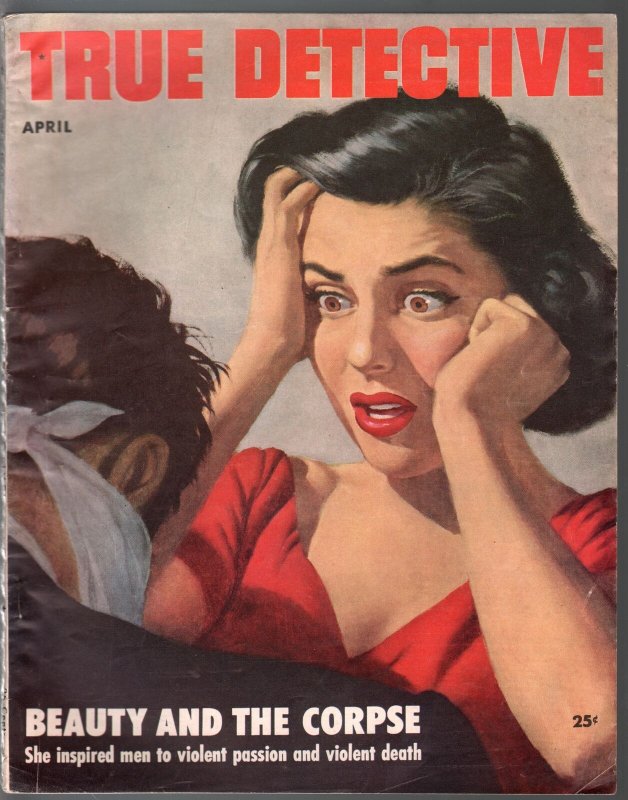 True Detective 4/1953-MacFadden-Good Girl Art-DL Champion-pulp crime-FN-