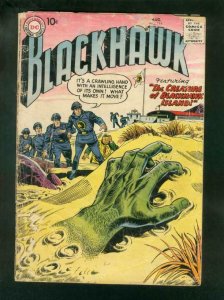 BLACKHAWK COMICS #115 1957-bizarre-DISMEMBERED HAND-DC COMICS-fair FR