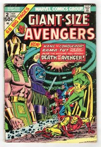 Giant Size Avengers #2 VINTAGE 1974 Marvel Comics Kant Rama Tut