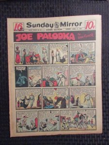 1949 April 3 Sunday Mirror Comic Section VG+ 4.5 Superman / Joe Palooka 16pgs