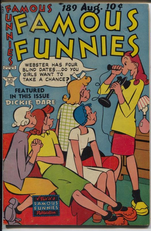 Famous Funnies #189 1950-Buck Rogers-Scorchy Smith-Steve Roper-Bobby Sox-FN