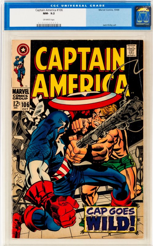 Captain America #106 CGC Graded 9.2