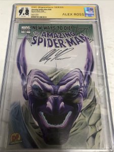 Amazing Spider-Man (2008) #568 (CGC 9.8 SS) Signed By Alex Ross Negative Edition