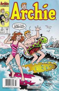 Archie #537 VF/NM ; Archie | Surfboard Cover Swimsuit