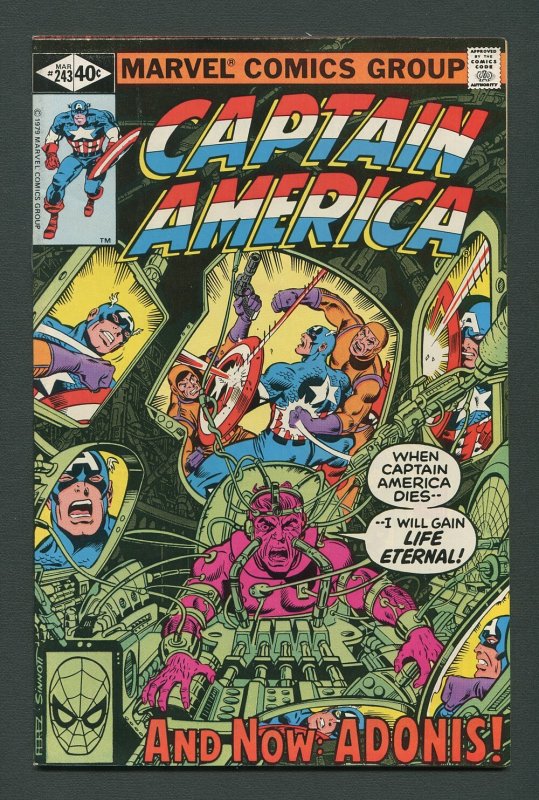 Captain America #243 /  8.5 VFN+  /   George Perez Cover / March 1980
