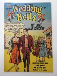 Wedding Bells #6  (1954) My Love Was Sincere! Solid VG/Fine Condition!