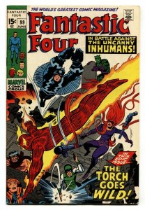 FANTASTIC FOUR #99 INHUMANS-JACK KIRBY MARVEL 1970 VF-