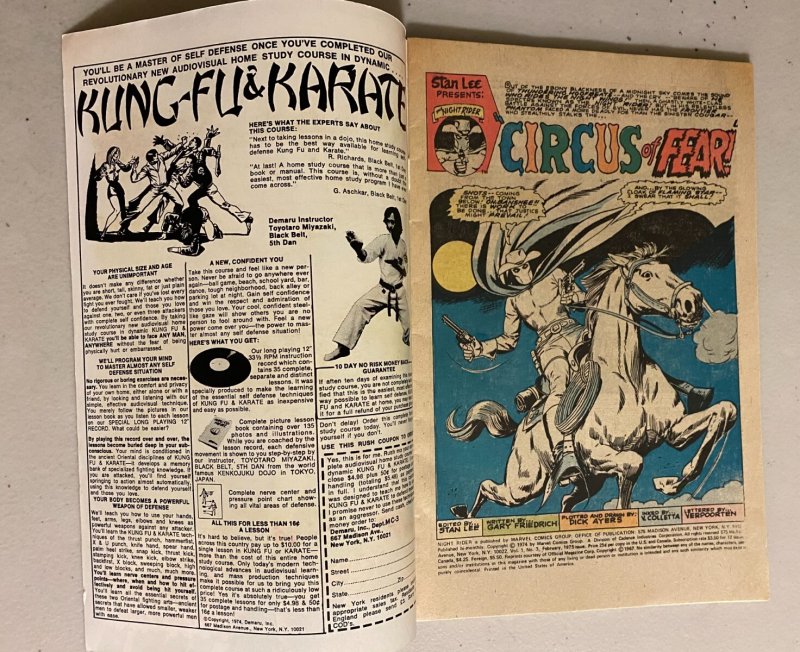 Night Rider #3 Marvel (6.0 FN) (1975)