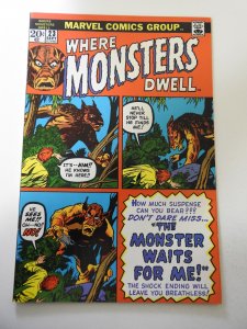 Where Monsters Dwell #23 (1973) VF+ Condition