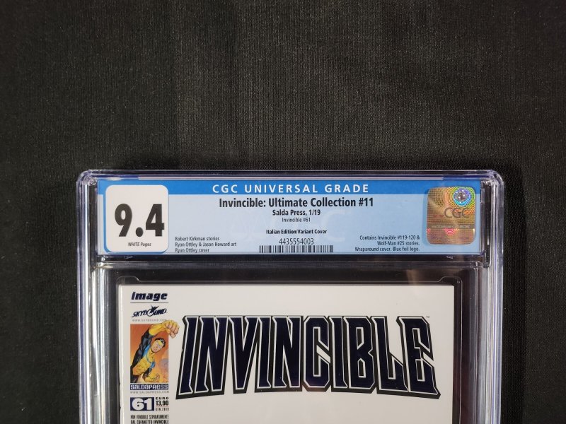 Invincible: Ultimate Collection #11 - Italian Edition/Ryan Ottley (CGC 9.4) 2019