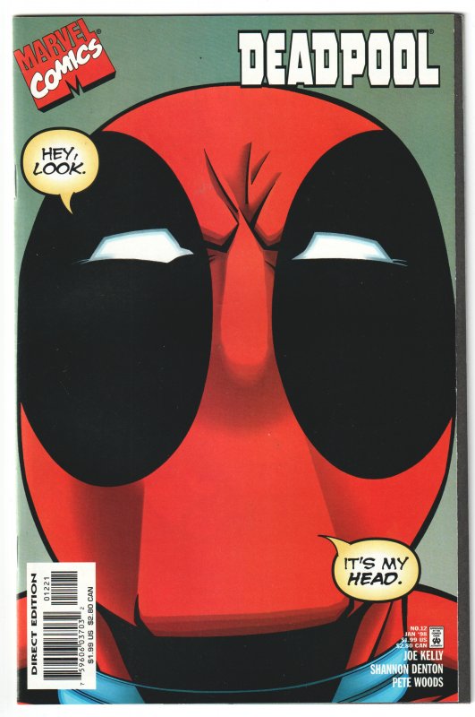 Deadpool #12 Head Cover (1998)
