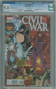Civil War #1 (2015) Bradshaw Variant! CGC 9.8!
