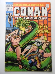 Conan the Barbarian #7 (1971) FN/VF Condition! Overspray
