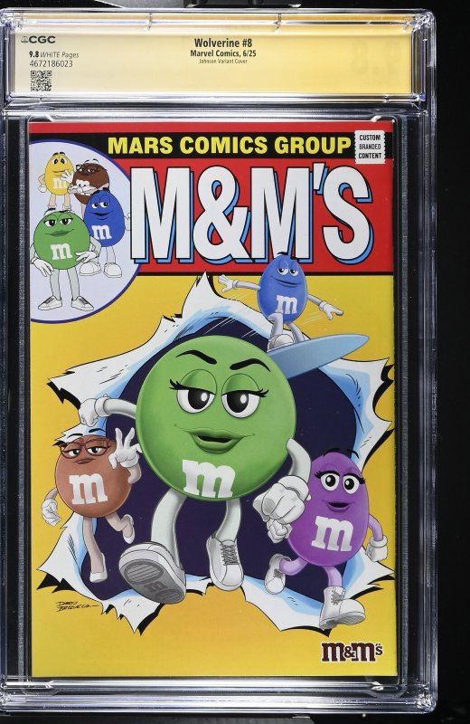 WOLVERINE #8 MARVEL DANIEL WARREN JOHNSON 1st PRINT VARIANT CGC SS 9.8 SIGNED