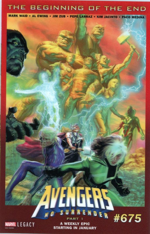 Defenders 6 Legacy Lenticular Variant 9.0 (our highest grade)