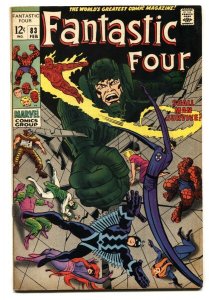 FANTASTIC FOUR #83 comic book 1969- DR. DOOM-THING-JACK KIRBY VG+