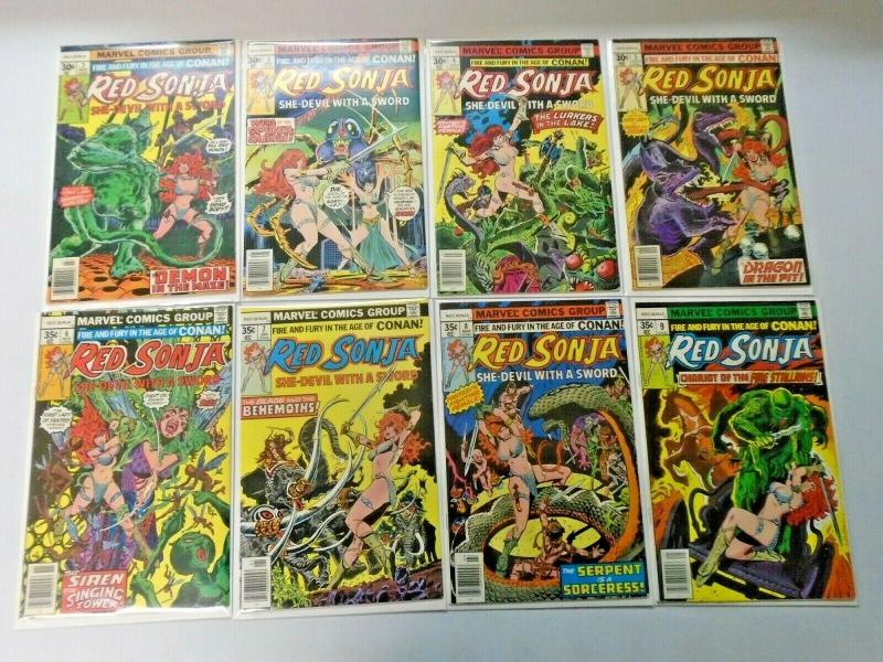 Bronze Age Red Sonja 2 sets lot 22 different books average 6.0 FN (1976)