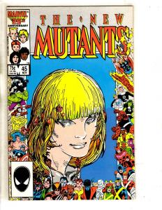 Lot Of 10 New Mutants Marvel Comic Books # 37 38 39 40 41 42 43 44 45 46 RJ9