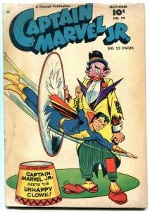 Captain Marvel Jr. #79 1949- Fawcett Golden Age- Unhappy Clown G- 