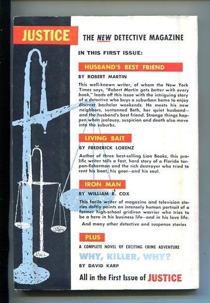 Justice--May 1955--Pulp Magazine--Atlas--VF