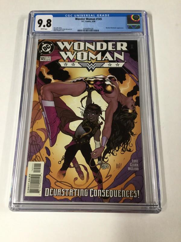 Wonder Woman 145 Cgc 9.8 White Pages Dc Adam Hughes Cover Ah!