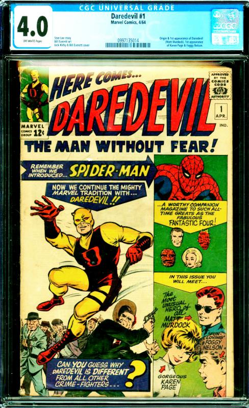 Daredevil #1 CGC Graded 4.0 1st Daredevil