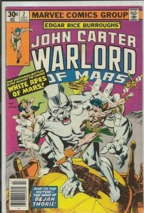 John Carter Warlord of Mars #2 ORIGINAL Vintage 1977 Marvel Comics