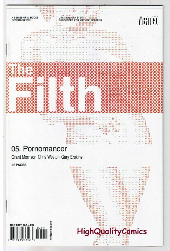 FILTH #5, NM+, Grant Morrison, Erskine, 2002, more Vertigo in store